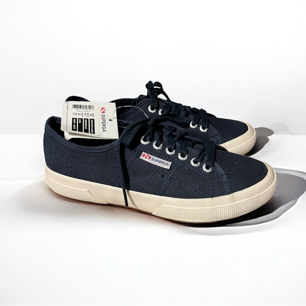 🌻NEW w/tags SUPERGA 2750 Cotu Navy Classic Sneakers | Size 6.5
